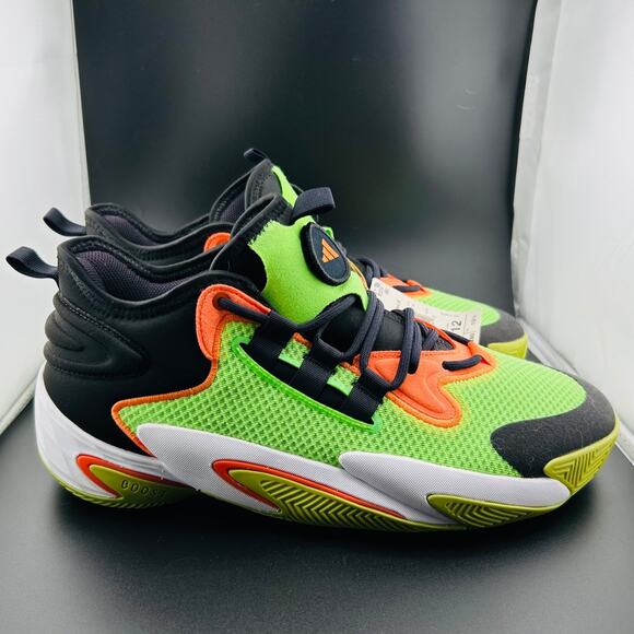 Adidas BYW Select Basketball Shoes Solar Green Impact Orange Core IG4948 Sz 11 - Picture 6 of 9
